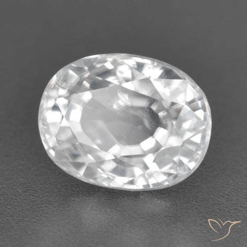 Zircone Bianco naturale da 3.28 ct, Ovale, VS