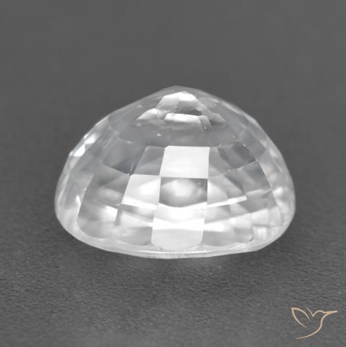 Zircone Bianco naturale da 3.28 ct, Ovale, VS