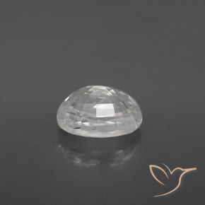 Zircone Bianco naturale da 3.23 ct, Ovale, VS