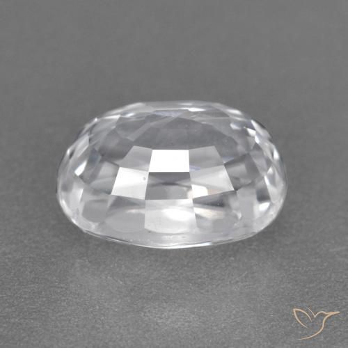 Zircone Bianco naturale da 3.06 ct, Ovale, VVS