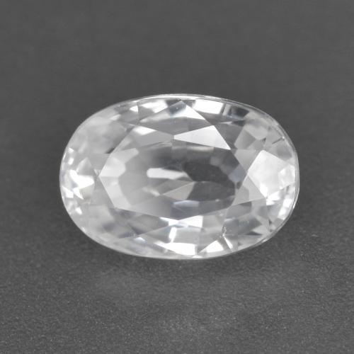 Zircone Bianco naturale da 3.31 ct, Taglio ovale, VVS
