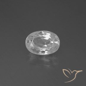 Zircone Bianco naturale da 3.17 ct, Ovale, VS
