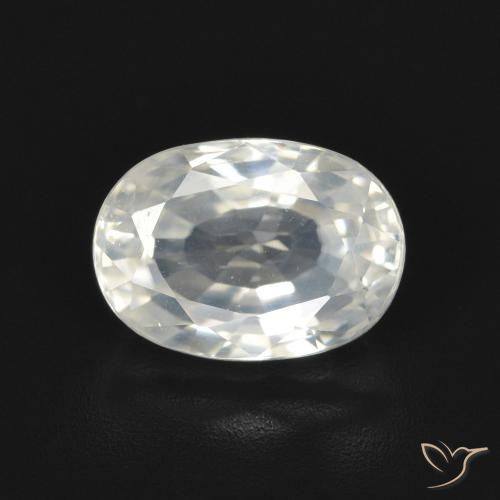 3.20ct Naturale Bianco caldo Zircone, Ovale, VVS