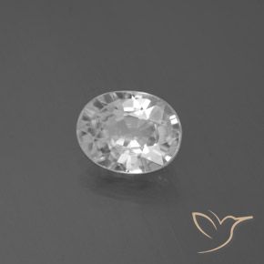 Zircone Bianco naturale da 3.02 ct, Ovale, VVS-VS