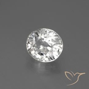Zircone Bianco naturale da 2.84 ct, Ovale, VVS