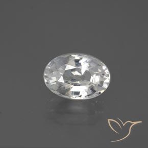 2.69ct Naturale Bianco Zircone, Ovale, VVS