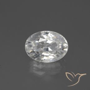 3.09ct Naturale Bianco caldo Zircone, Ovale, VS