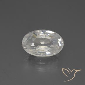 2.88ct Naturale Bianco caldo Zircone, Ovale, VVS