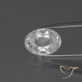 2.38ct Naturale Bianco Zircone, Ovale, VVS