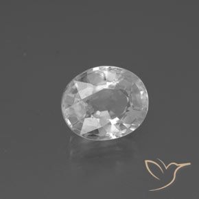 Zircone Bianco naturale da 2.87 ct, Ovale, VVS