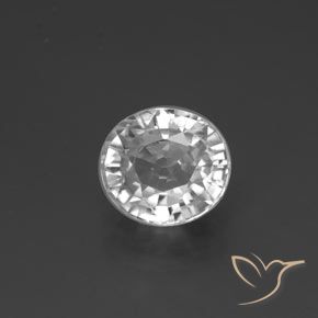 2.84ct Naturale Bianco Zircone, Ovale, VVS