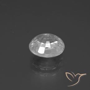 Zircone Bianco naturale da 2.84 ct, Ovale, VVS
