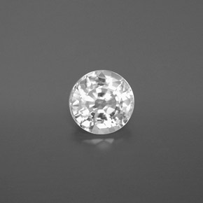 Zircone Bianco naturale da 2.07 ct, Taglio rotondo, VVS