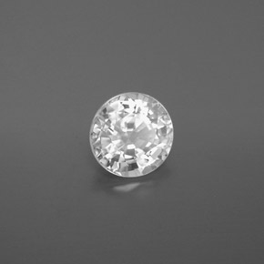 Zircone Bianco naturale da 2.07 ct, Taglio rotondo, VVS