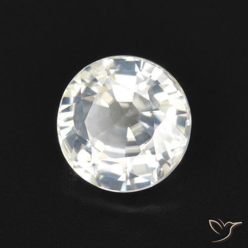 Zircone Bianco caldo naturale da 2.05 ct, Rotondo, VVS