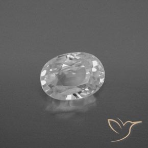 Zircone Bianco naturale da 2.91 ct, Ovale, VVS