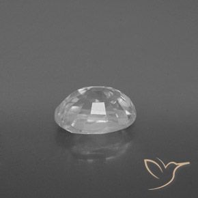 Zircone Bianco naturale da 2.91 ct, Ovale, VVS