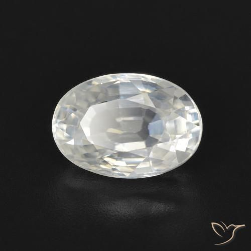 2.72ct Naturale Bianco caldo Zircone, Ovale, VVS