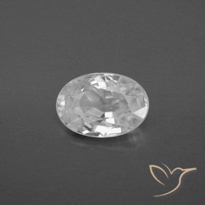 Zircone Bianco naturale da 2.26 ct, Ovale, VVS-VS