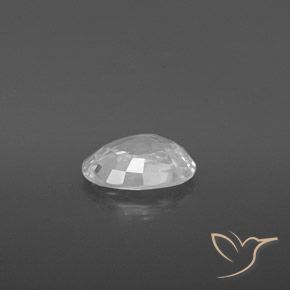 Zircone Bianco naturale da 2.26 ct, Ovale, VVS-VS
