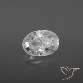 Zircone Bianco naturale da 2.74 ct, Ovale, VVS