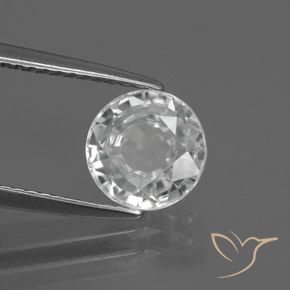 Zircone Bianco naturale da 2.59 ct, Rotondo, VVS-VS