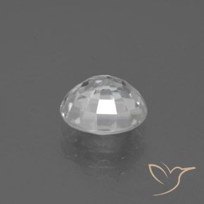 Zircone Bianco naturale da 2.59 ct, Rotondo, VVS-VS