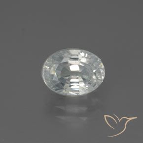 2.85ct Naturale Bianco caldo Zircone, Ovale, VVS