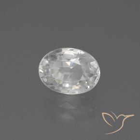 Zircone Bianco naturale da 3.05 ct, Ovale, VVS-VS