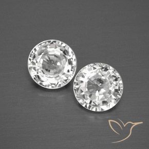 3.59ctw Naturale Bianco Zircone, Rotondo, VVS-VS