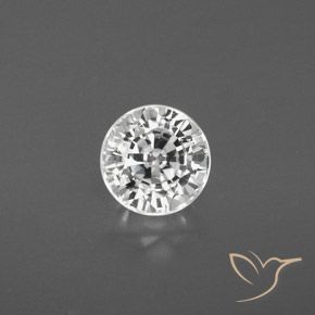 2.65ct Naturale Bianco caldo Zircone, Rotondo, VS