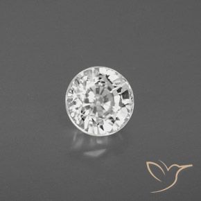 Zircone Bianco caldo naturale da 2.65 ct, Rotondo, VS