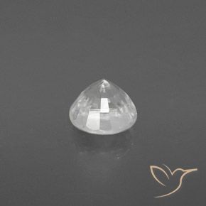 Zircone Bianco caldo naturale da 2.65 ct, Rotondo, VS