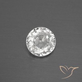 Zircone Bianco naturale da 1.79 ct, Rotondo, VVS