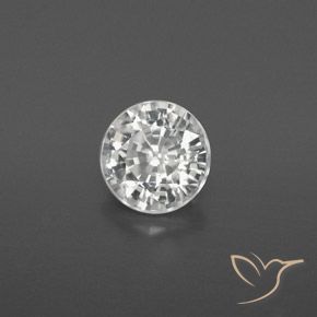 Zircone Bianco caldo naturale da 1.88 ct, Rotondo, VVS