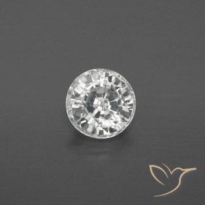 1.65ct Naturale Bianco caldo Zircone, Rotondo, VVS