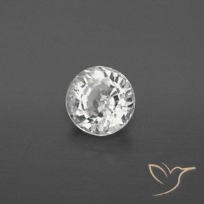 Zircone Bianco caldo naturale da 1.65 ct, Rotondo, VVS