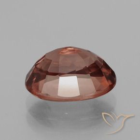 Zircone Rosso scuro naturale da 3.05 ct, Ovale, VS
