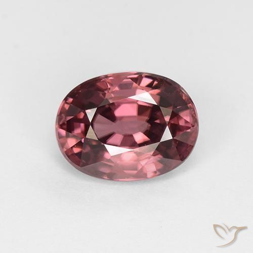 3.44ct Naturale Rosso Merlot Zircone, Ovale, VVS