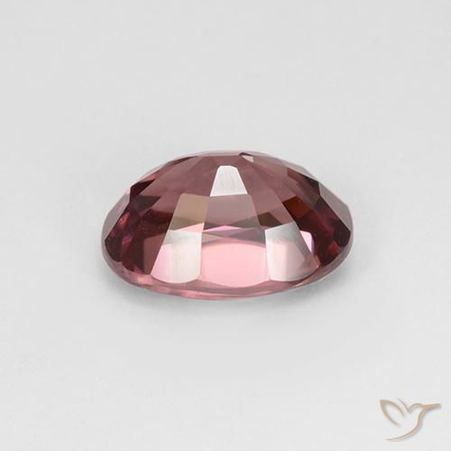 Zircone Rosso Merlot naturale da 3.44 ct, Ovale, VVS