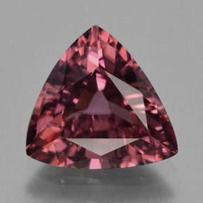 Zircone naturale rosa da 3,29 ct, trillion, VS