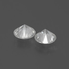 Gemme di Zircone Bianco naturale da 2.56 ct, Taglio rotondo, VVS-VS
