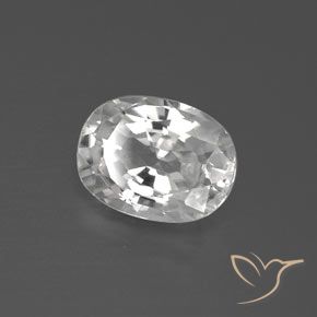 Zircone Bianco naturale da 2.85 ct, Ovale, VVS