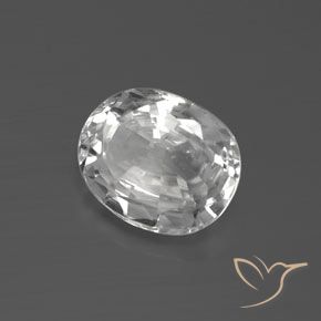 Zircone Bianco naturale da 2.92 ct, Ovale, VVS
