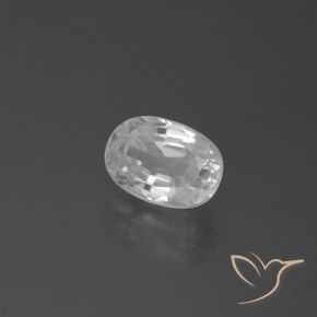Zircone Bianco naturale da 3.36 ct, Ovale, VVS