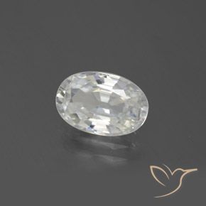 Zircone Bianco caldo naturale da 2.64 ct, Ovale, VVS