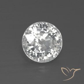 Zircone Bianco naturale da 2.53 ct, Rotondo, VVS-VS