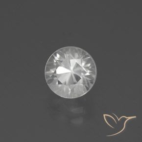 Zircone Bianco naturale da 2.63 ct, Rotondo, VVS-VS