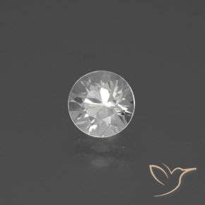 1.95ct Naturale Bianco Zircone, Rotondo, VVS-VS