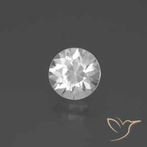 Zircone Bianco naturale da 2.39 ct, Rotondo, VVS-VS